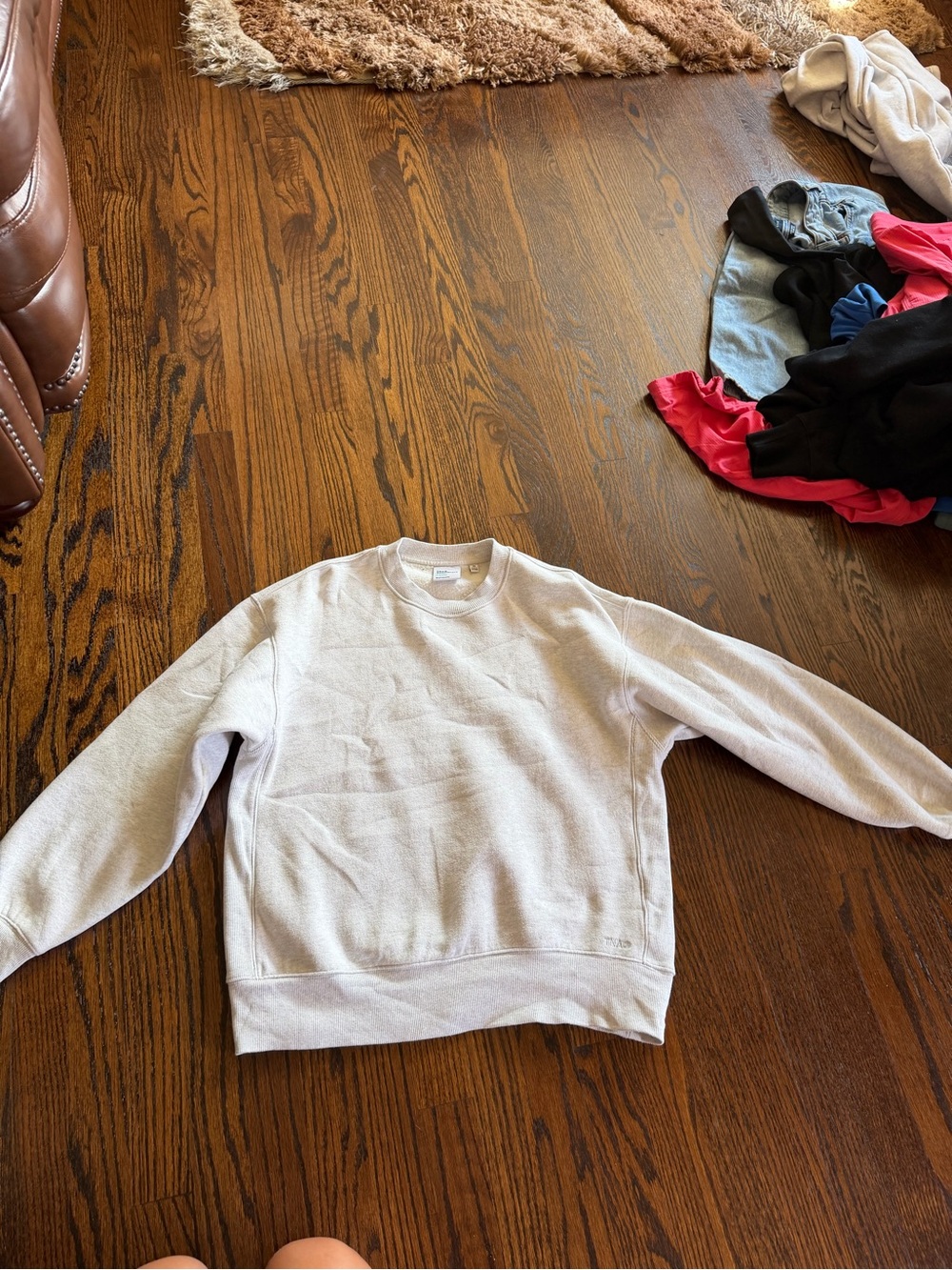 Aritzia Women's Crewneck Sweater in Light Beige